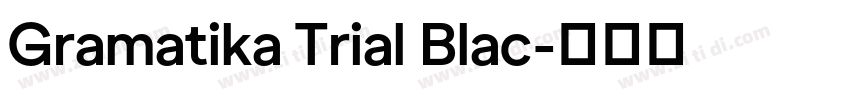 Gramatika Trial Blac字体转换